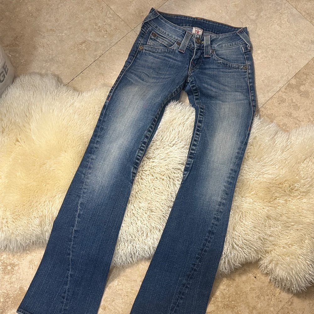 True Religion Women's Classic Blue Boot Cut Jeans